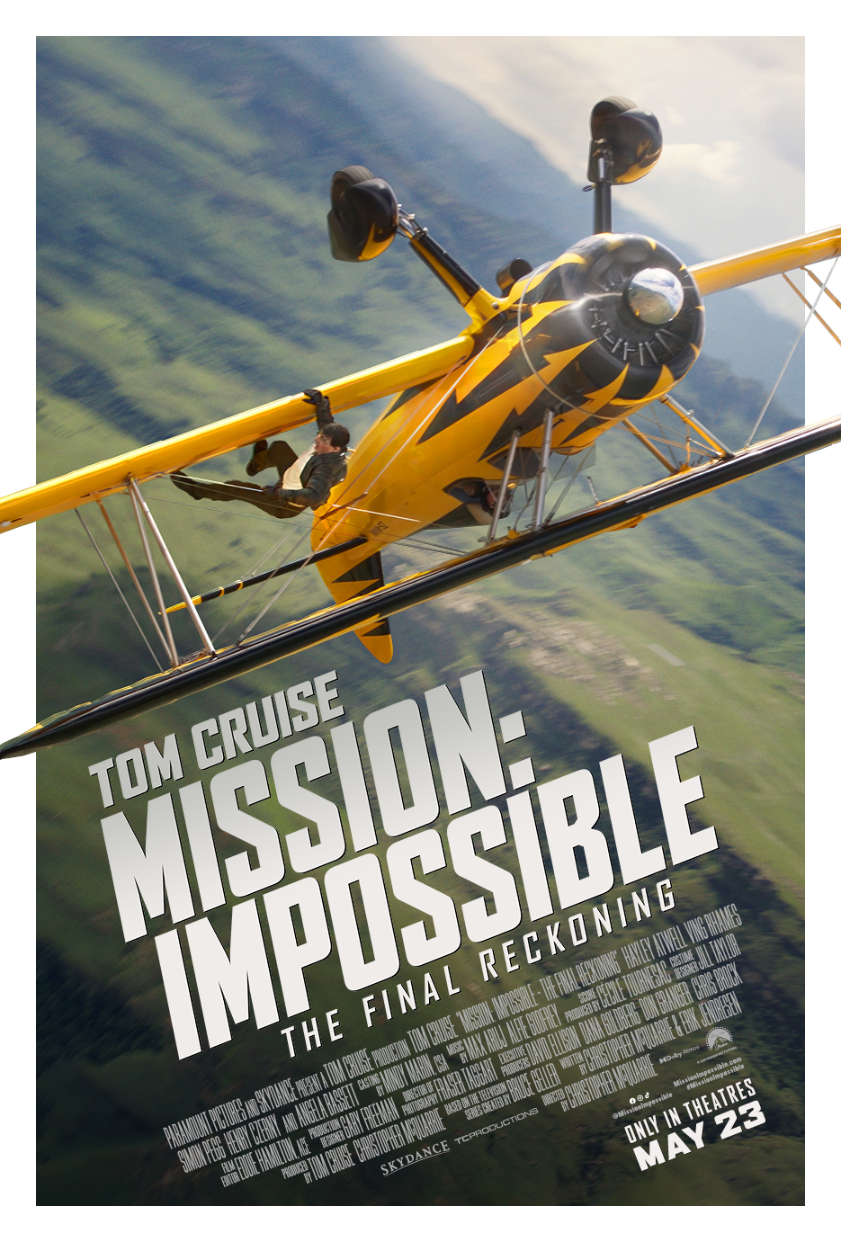 Tom Cruise Mission: Impossible The Final Reckoning Movie Poster