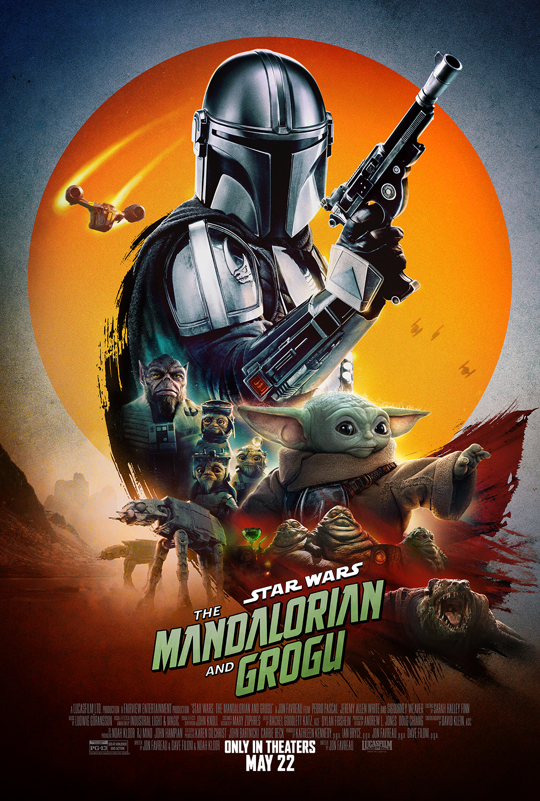 The Mandalorian and Grogu movie poster